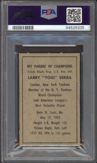 1952 Berk Ross Yogi Berra PSA NM-MT 8