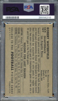 1952 Bowman Large #137 Bob Waterfield PSA NM-MT 8