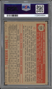 1952 Topps #120 Bob Chakales PSA EX-MT 6