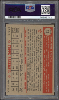 1952 Topps #12 Monty Basgall PSA VG-EX 4