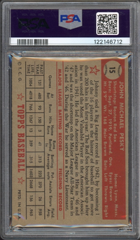 1952 Topps #15 Johnny Pesky PSA EX 5