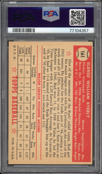 1952 Topps #161 Bud Byerly PSA EX 5