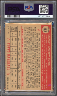 1952 Topps #163 Stan Rojek PSA EX 5