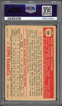 1952 Topps #166 Paul LaPalme PSA EX 5