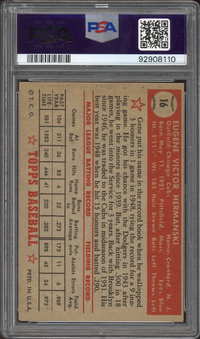 1952 Topps #16 Gene Hermanski PSA EX-MT 6