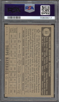 1952 Topps #32 Eddie Robinson Black Back PSA VG-EX 4