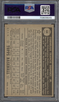 1952 Topps #44 Con Dempsey Black Back PSA EX-MT 6