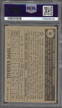 1952 Topps #46 Gordon Goldsberry Black Back PSA VG-EX 4
