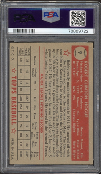 1952 Topps #9 Bobby Hogue PSA VG-EX 4