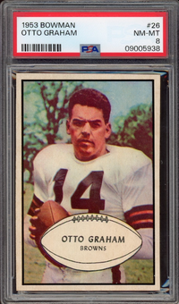 1953 Bowman #26 Otto Graham PSA NM-MT 8