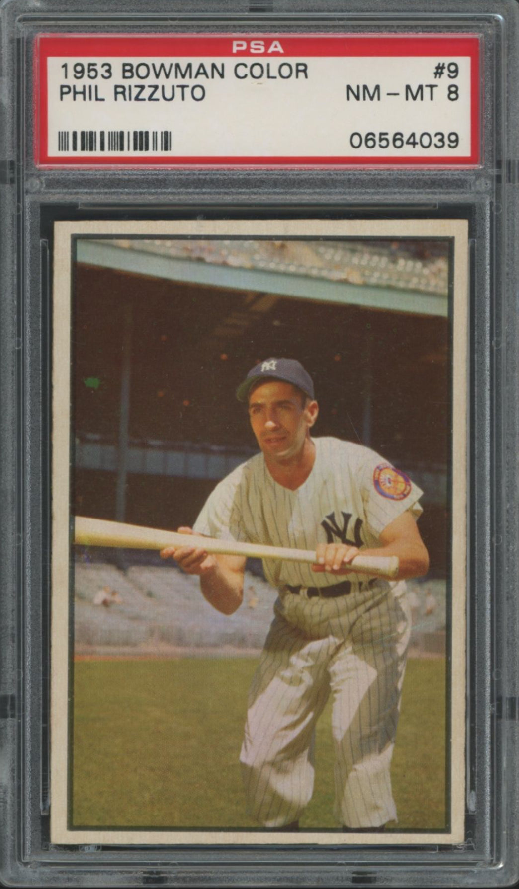 1953 Bowman #9 Phil Rizutto PSA 8