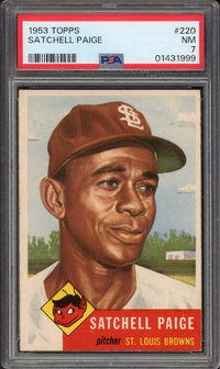 1953 Topps #220 Satchel Paige PSA NM 7