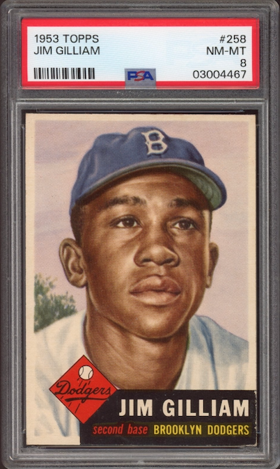 1953 Topps #258 Jim Gilliam ROOKIE PSA NM-MT 8
