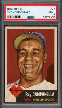 1953 Topps #27 Roy Campanella PSA MINT 9