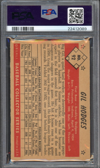 1953 Bowman Color #92 Gil Hodges PSA NM-MT 8