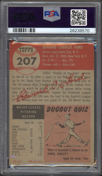 1953 Topps #207 Whitey Ford PSA NM-MT 8