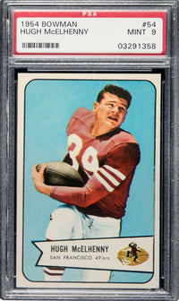 1954 Bowman #54 Hugh McElhenny PSA 9