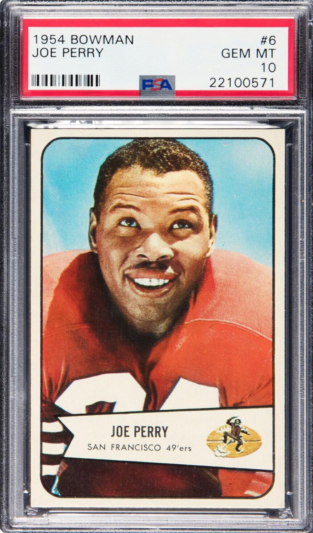 1954 Bowman #6 Joe Perry PSA 10