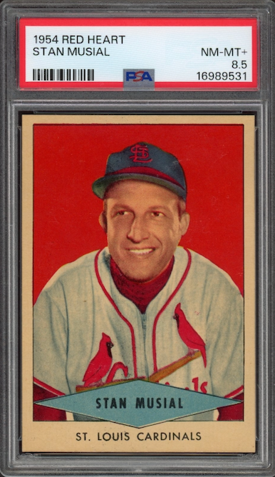 1954 Red Heart Stan Musial PSA NM-MT+ 8.5