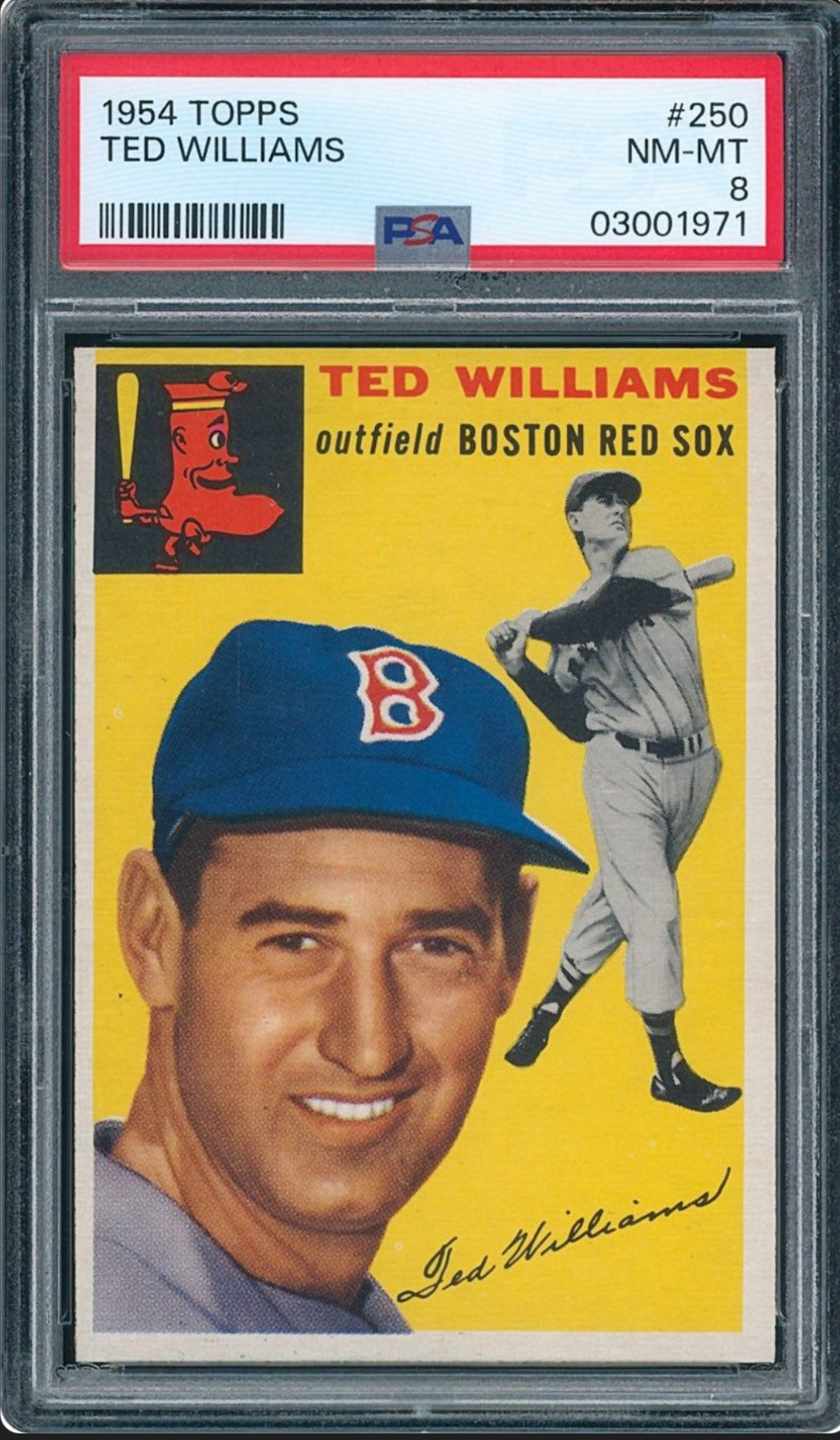 1954 Topps #250 Ted Williams PSA 8