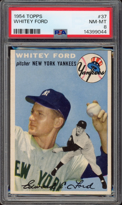1954 Topps #37 Whitey Ford PSA NM-MT 8