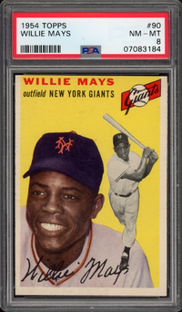 1954 Topps #90 Willie Mays PSA NM-MT 8