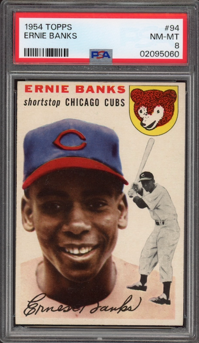 1954 Topps #94 Ernie Banks ROOKIE PSA NM-MT 8