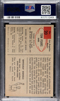 1954 Bowman #20 Tom Fears PSA GEM MINT 10