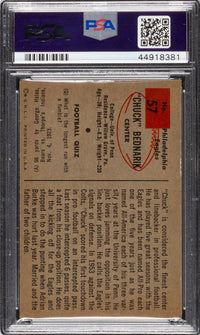 1954 Bowman #57 Chuck Bednarik PSA MINT 9