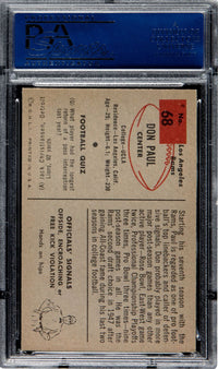 1954 Bowman #68 Don Paul PSA MINT 9