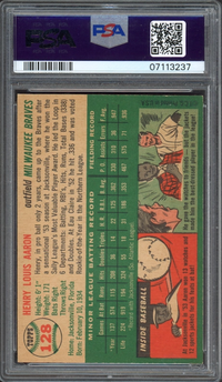 1954 Topps #128 Hank Aaron ROOKIE PSA NM-MT 8