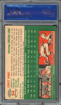 1954 Topps #94 Ernie Banks ROOKIE PSA EX 5