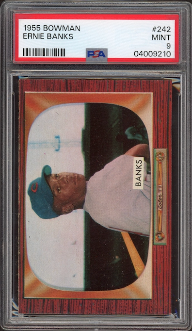 1955 Bowman #242 Ernie Banks PSA MINT 9