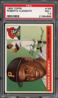 1955 Topps #164 Roberto Clemente ROOKIE PSA NM+ 7.5
