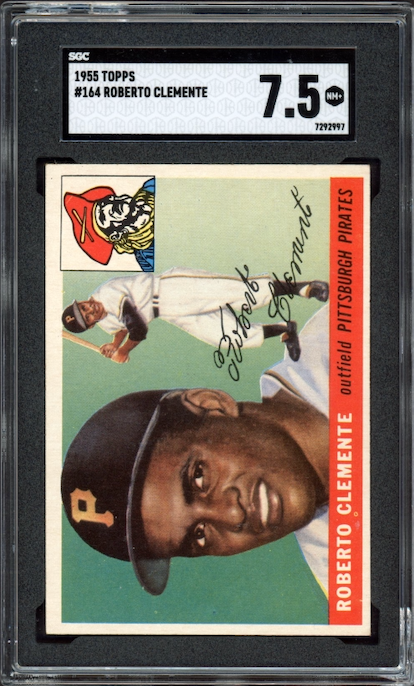 1955 Topps #164 Roberto Clemente ROOKIE SGC NM+ 7.5