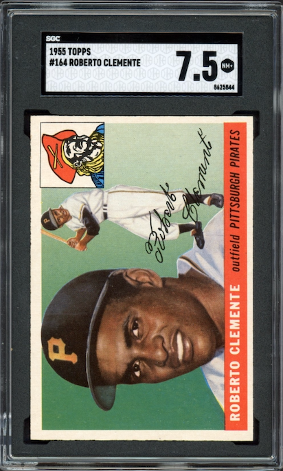 1955 Topps #164 Roberto Clemente SGC NM+ 7.5