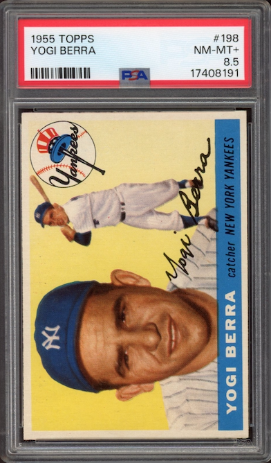 1955 Topps #198 Yogi Berra PSA NM-MT+ 8.5