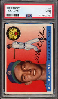 1955 Topps #4 Al Kaline PSA MINT 9