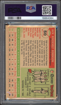 1955 Topps #50 Jackie Robinson PSA NM-MT+ 8.5