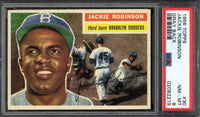 1956 Topps Gray Back #30 Jackie Robinson PSA 8