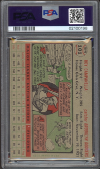 1956 Topps #101 Roy Campanella Gray Back PSA NM-MT 8