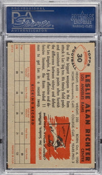 1956 Topps #30 Les Richter PSA NM-MT 8