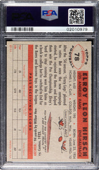 1956 Topps #78 Elroy Hirsch PSA 9