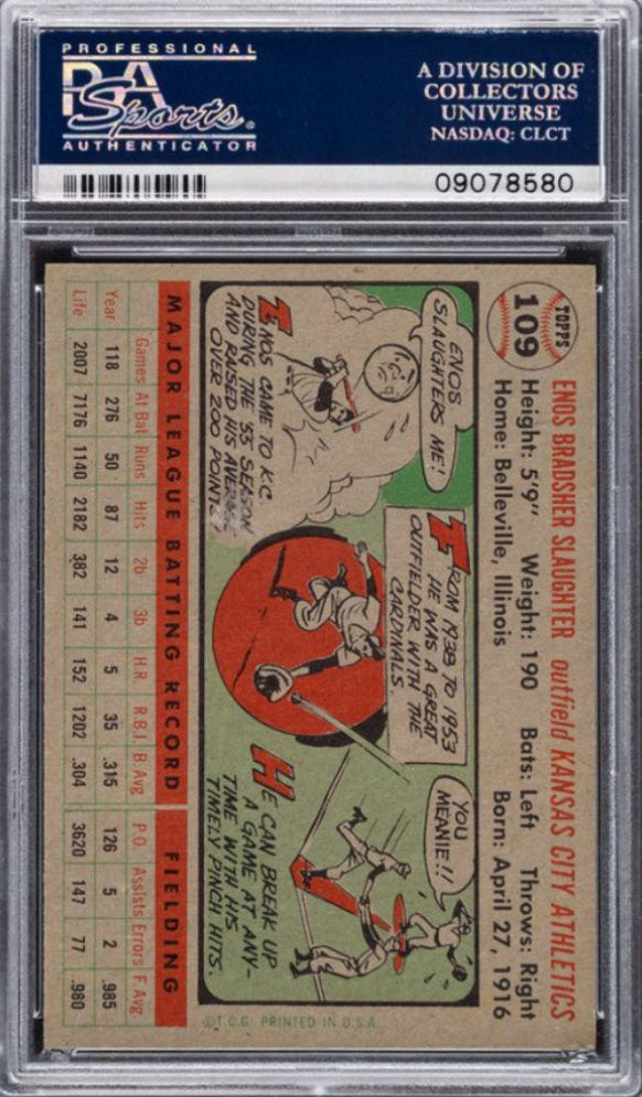 1956 Topps Gray Back #30 Jackie Robinson PSA 8