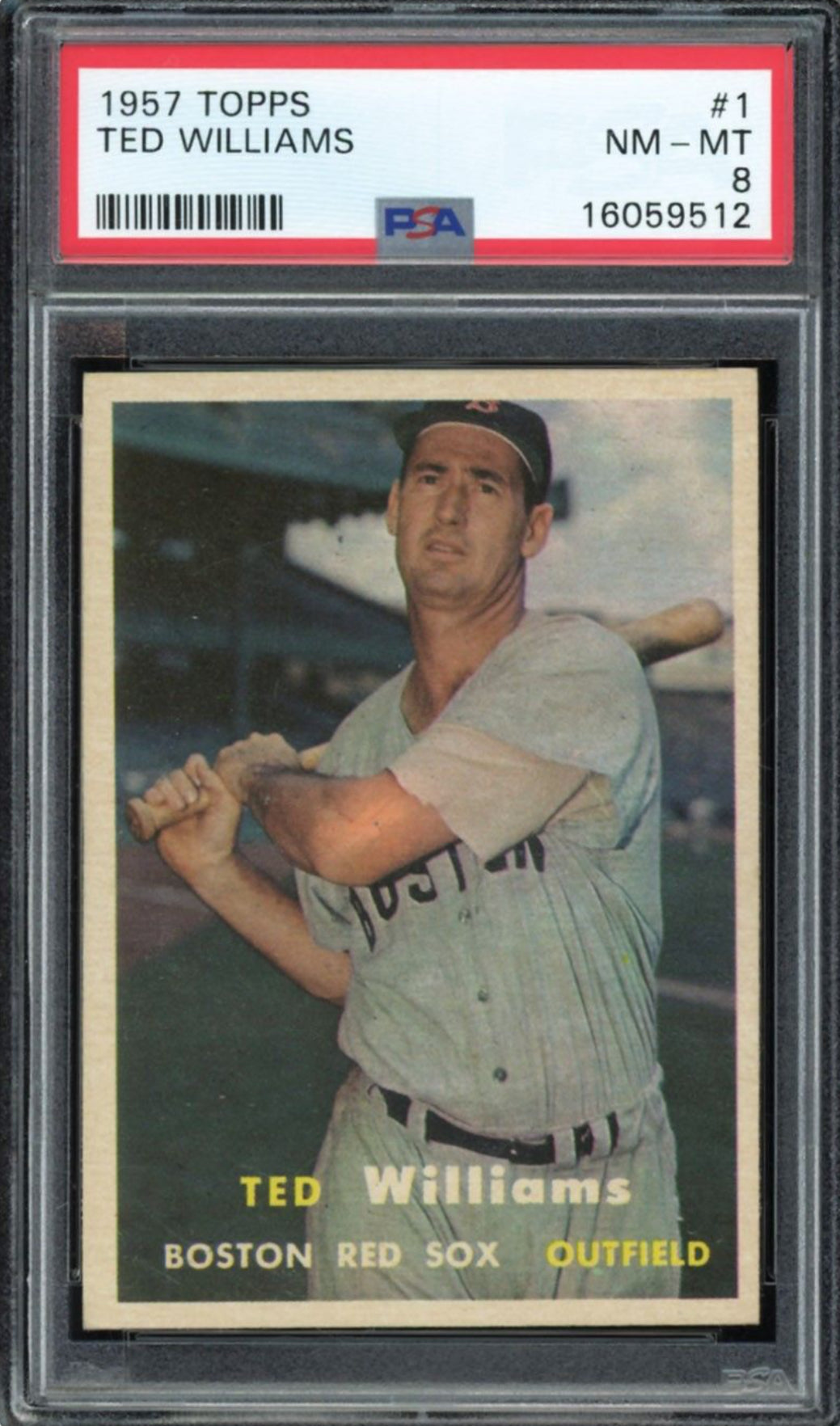 1957 Topps #1 Ted Williams PSA 8