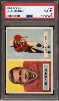 1957 Topps #26 Ollie Matson PSA NM-MT 8