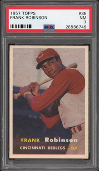 1957 Topps #35 Frank Robinson ROOKIE PSA NM 7