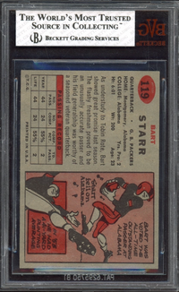 1957 Topps #119 Bart Starr ROOKIE BVG EX-MT 6.5