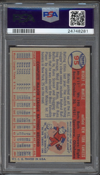 1957 Topps #95 Mickey Mantle PSA MINT 9