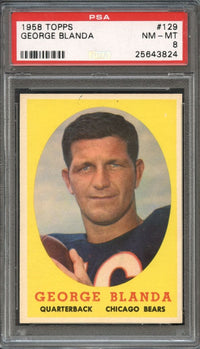 1958 Topps #129 George Blanda PSA 8